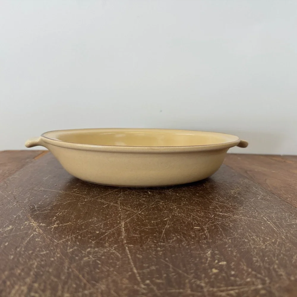 Pfaltzgraff Village 6-11 USA Oval‎ Baking Dish Casserole Tan Floral Stoneware